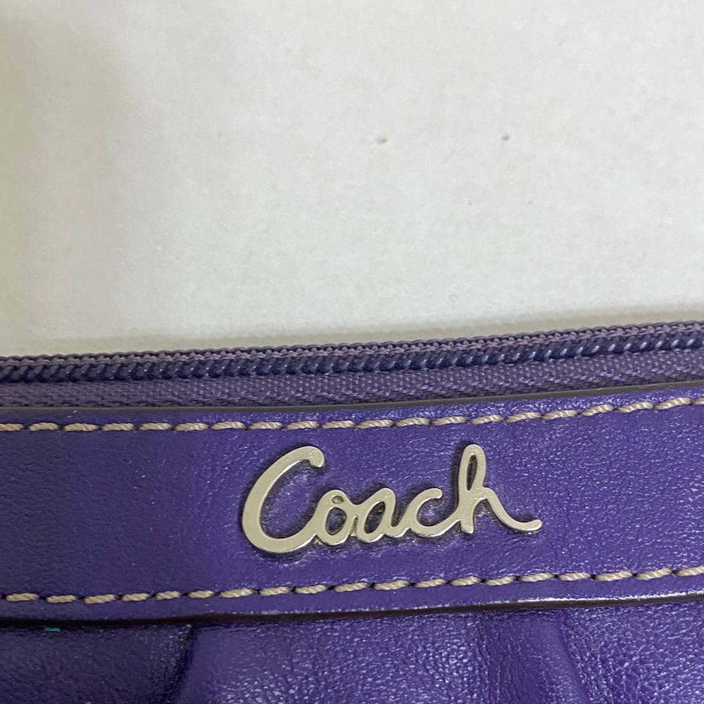 Coach Deep Purple Wristlet - Picture 5 of 9